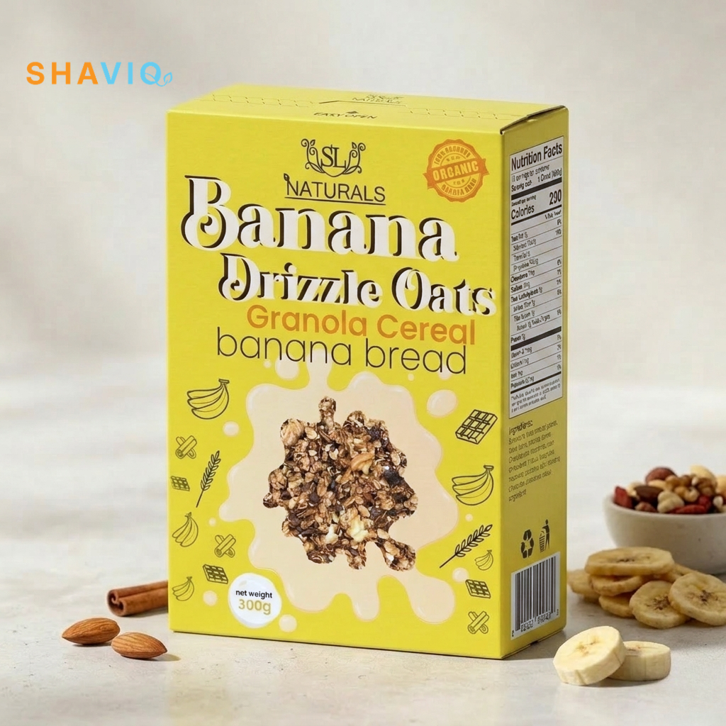 Banana Drizzle Oats (Granola Cereal)